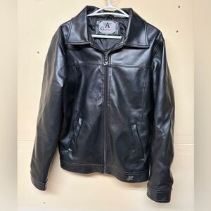 2/$20❤️- JACKET | Men’s faux leather jacket size large (fits like S/M)